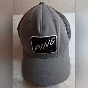 PING Golf Trucker Hat Gray Snapback Mesh Adjustable Cap Phoenix AZ
